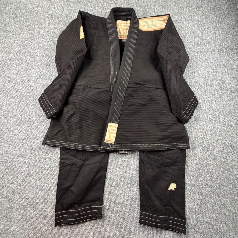 Albino and Preto Classic Uniform BJJ Gi Black Tan A1F Kimono Set Jiu Jitsu. NWOT